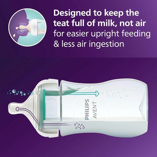 Set 2 biberoane Philips Avent Natural, 125 ml cu valva AirFree, 6 image