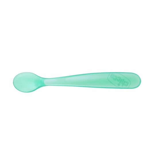 Linguriță cu vârf din silicon Caretero CHICCO, 6 luni+, Blue, 2 buc, 4 image