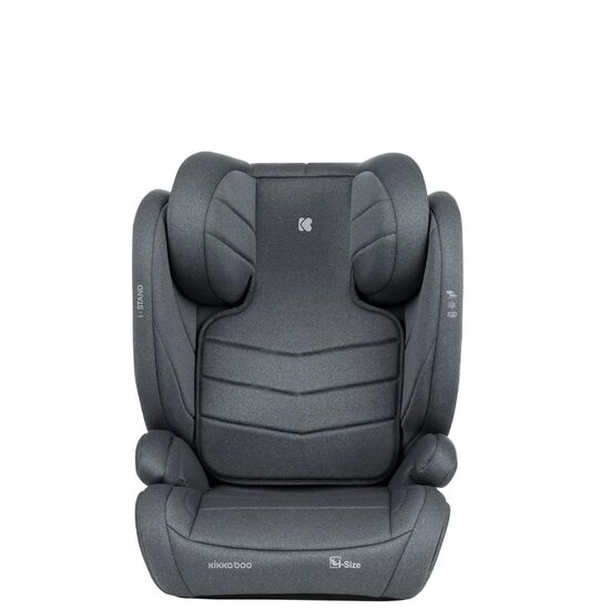 Scaun auto KIKKABOO, 15-36 kg, (i-Size 100-150 cm), Isofix i-Stand, Dark Grey, 2 image
