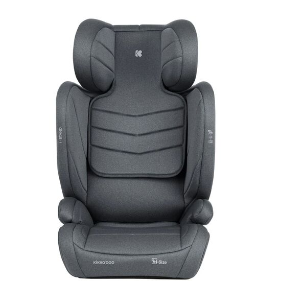 Scaun auto KIKKABOO, 15-36 kg, (i-Size 100-150 cm), Isofix i-Stand, Dark Grey, 4 image