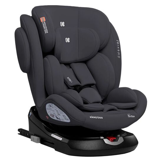 Scaun auto KIKKABOO 0-36 kg, (40-150 cm), isofix i-Felix, Dark Grey