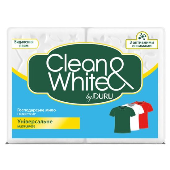 Sapun de rufe DURU CLEAN&WHITE Multipurpose, 2x120