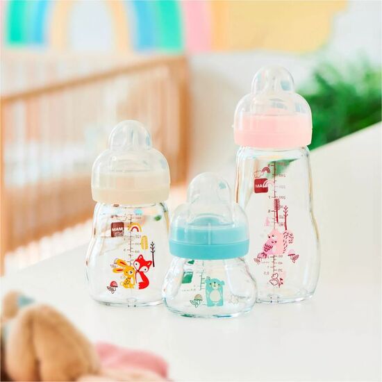 Biberon din sticla MAM Feel Good Forest Unisex, 260 ml, 4 image
