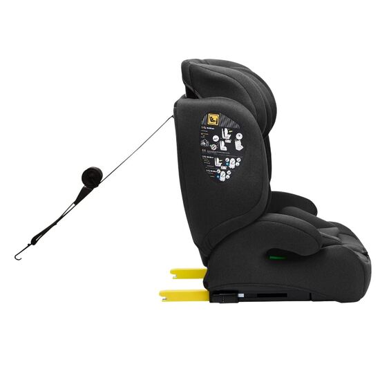 Scaun auto KIKKABOO, 9-36 kg, (76-150 cm), isofix i-Bronn, Black, 6 image