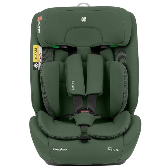 Scaun auto KIKKABOO, 9-36 kg, (i-SIZE 76-150 cm), isofix i-Flit, Army Green, 2 image