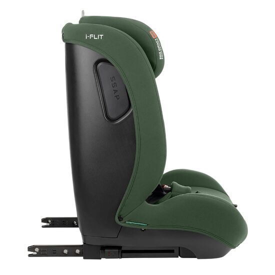 Scaun auto KIKKABOO, 9-36 kg, (i-SIZE 76-150 cm), isofix i-Flit, Army Green, 6 image