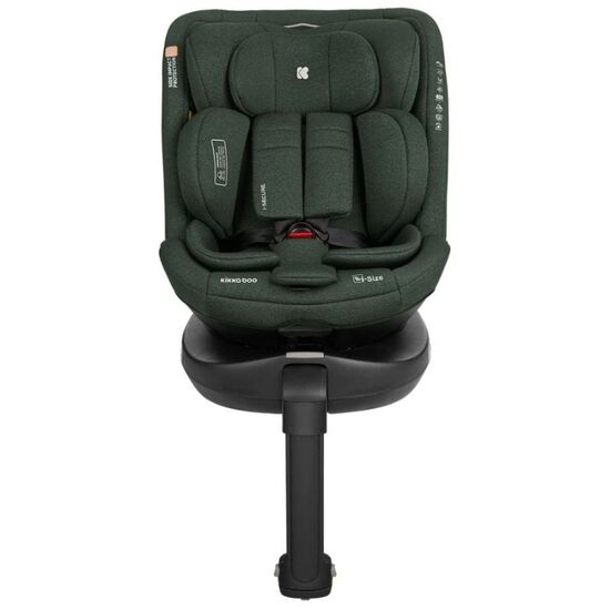 Scaun auto KIKKABOO 0-36 kg, (i-SIZE 40-150 cm), cu bara Isofix i-Secure, Army Green, 2 image