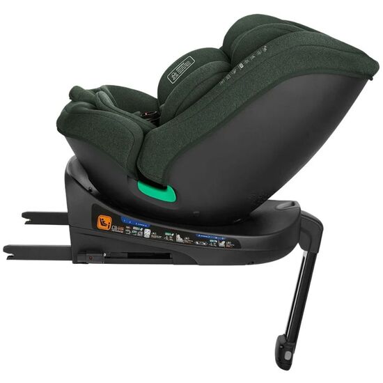 Scaun auto KIKKABOO 0-36 kg, (i-SIZE 40-150 cm), cu bara Isofix i-Secure, Army Green, 7 image
