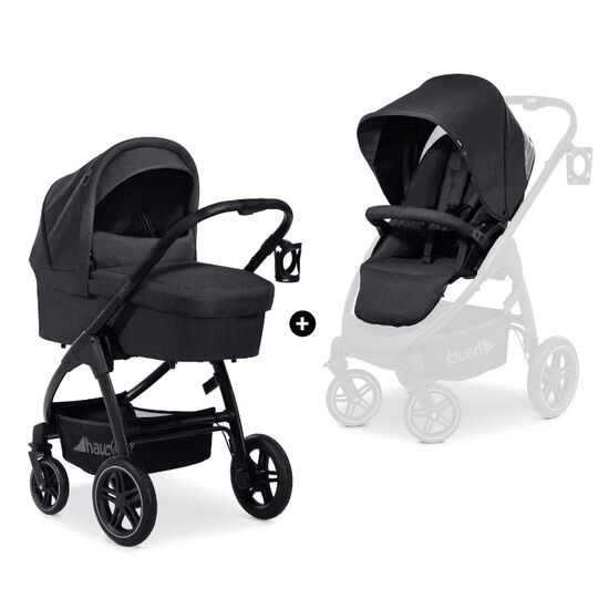 Carucior 2in1 Hauck Saturn R Melage, Black, 2 image
