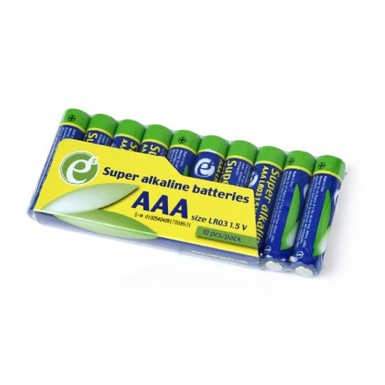 Супер щелочные батарейки ААА Gembird EG-BA-AAASA-01,10-pack, изображение 5