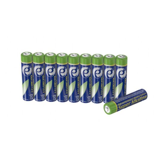 Супер щелочные батарейки ААА Gembird EG-BA-AAASA-01,10-pack