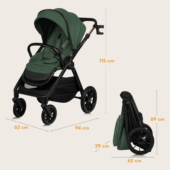 Carucior LIONELO 2in1 Layla Green Forest, 15 image