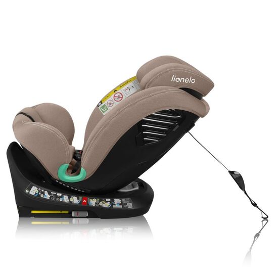 Автокресло LIONELO Bastiaan One Beige Sand i-Size ISOFIX, 0-36 кг, изображение 5