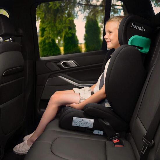 Scaun auto LIONELO Hugo Sporty Black Red I-Size ISOFIX, 15-36 kg, 6 image