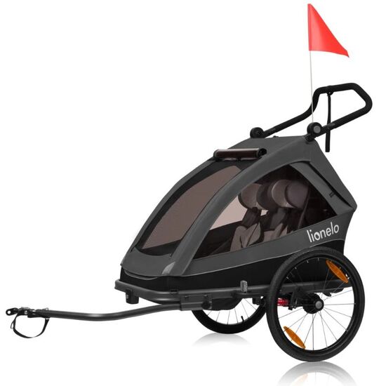 Прогулочная коляска для двойни LIONELO Cama Grey Graphite, изображение 3