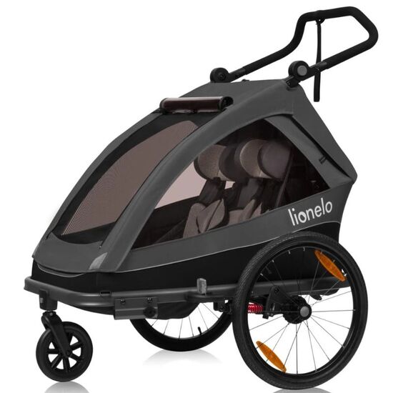 Прогулочная коляска для двойни LIONELO Cama Grey Graphite
