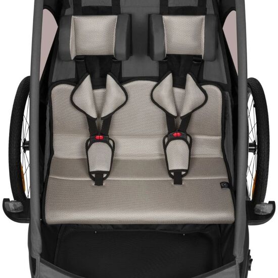 Прогулочная коляска для двойни LIONELO Cama Grey Graphite, изображение 9