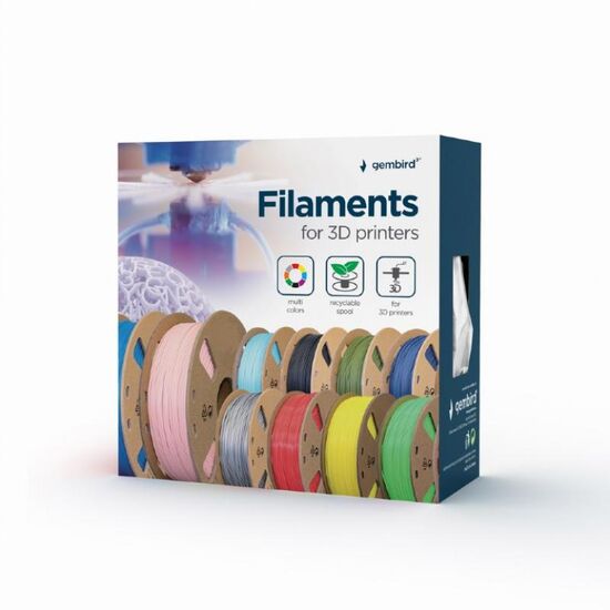 Filament pentru imprimantă 3D GEMBIRD, TPE, Galben, 2 image