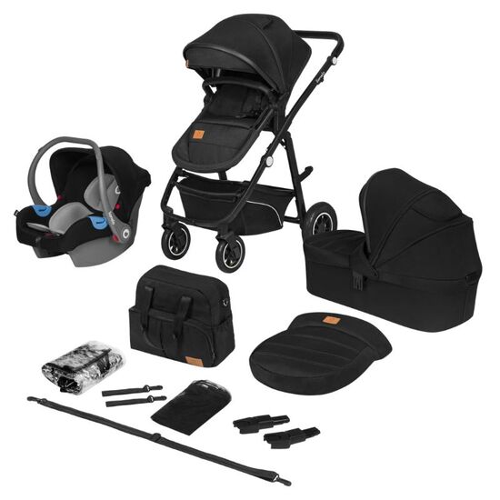 Коляска LIONELO 3-в-1 Bianka Black Onyx, изображение 12
