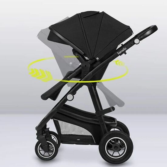 Коляска LIONELO 3-в-1 Bianka Black Onyx, изображение 15