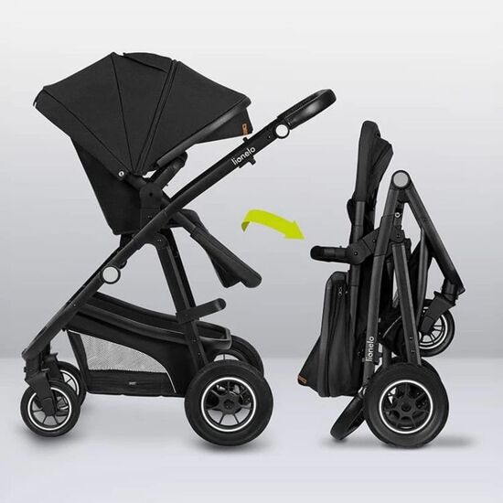Коляска LIONELO 3-в-1 Bianka Black Onyx, изображение 16