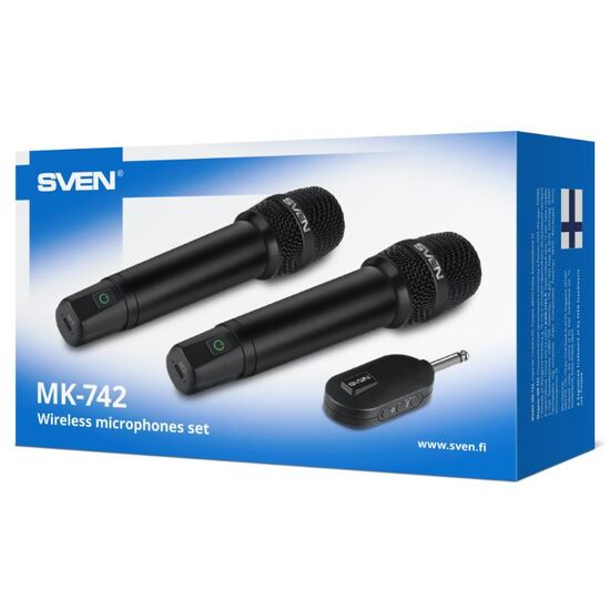 Set din două microfoane SVEN MK-742, Fără fir, 8 image