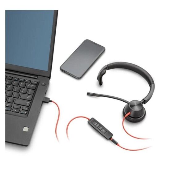 Cască POLY Blackwire 3315-M, USB-C, Mono, 2 image