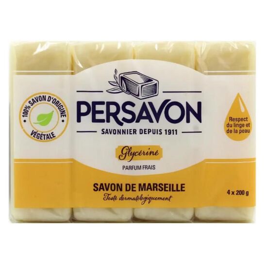 Săpun de uz casnic PERSAVON, Glicerinizat, 4x200 g