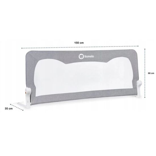 Bara de protectie LIONELO Hanna Grey 150x67 cm, 3 image