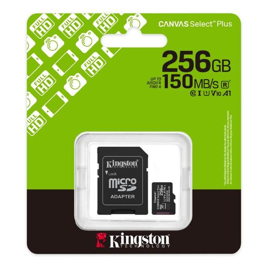 Карта памяти microSD KINGSTON Canvas Select Plus, 256GB, изображение 3
