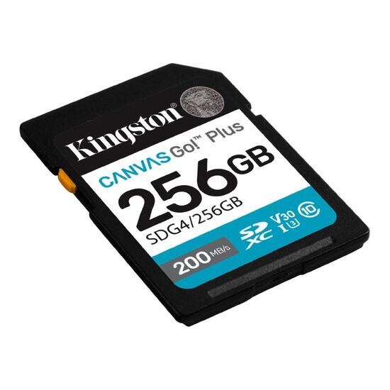 Card de memorie SD KINGSTON Canvas Go Plus G4, 256 GB, 2 image