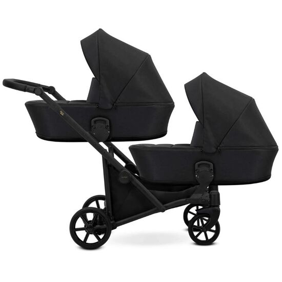 Carucior pentru gemeni KUNERT BRAV DUO Black (BD-01)