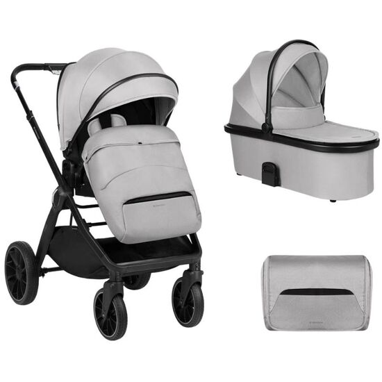 Коляска KIKKABOO 2 в 1 Tiffany Light Grey 2024, изображение 2