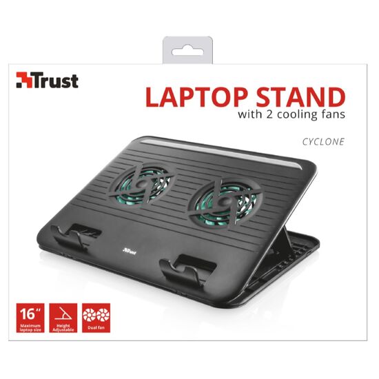 Suport pentru laptop Trust Cyclone, Black, 6 image