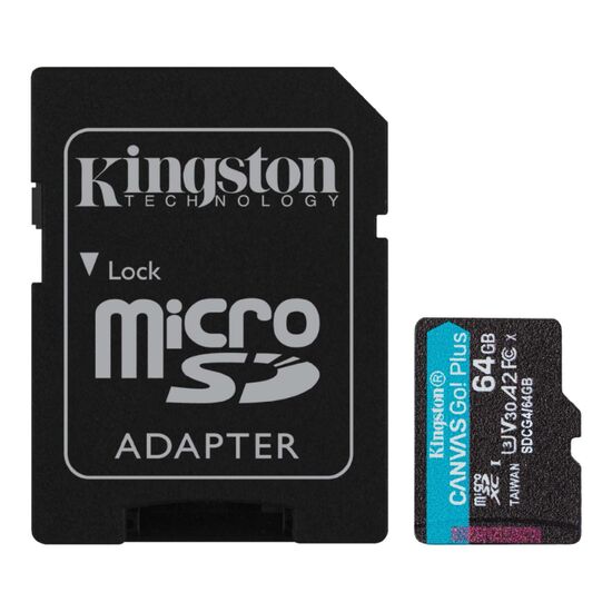 Card de memorie microSD Kingston Canvas Go Plus Gen 4, 64GB, 2 image