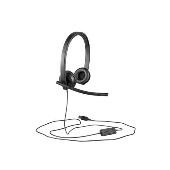 Căști LOGITECH H570e, Cu anularea zgomotului, Negre, 5 image
