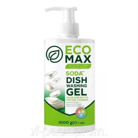 Detergent pentru spalat vase ECOMAX Soda, 1 l