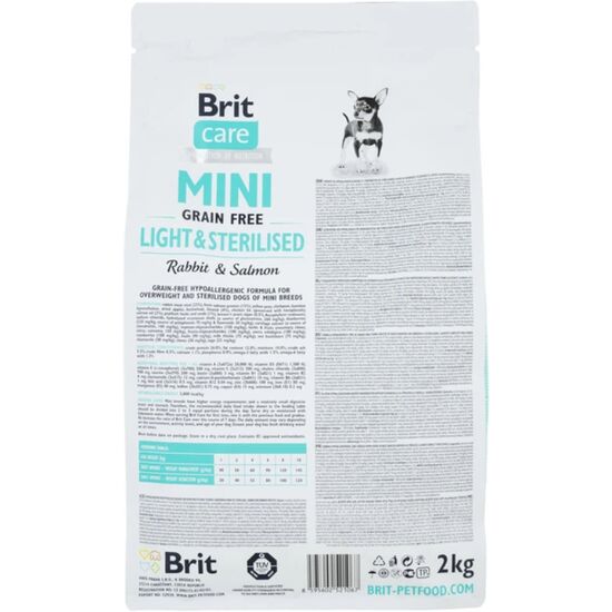 Hrana uscata pentru caini BRIT Care Mini Sterilised, cu iepure si somon, 2 kg, 2 image
