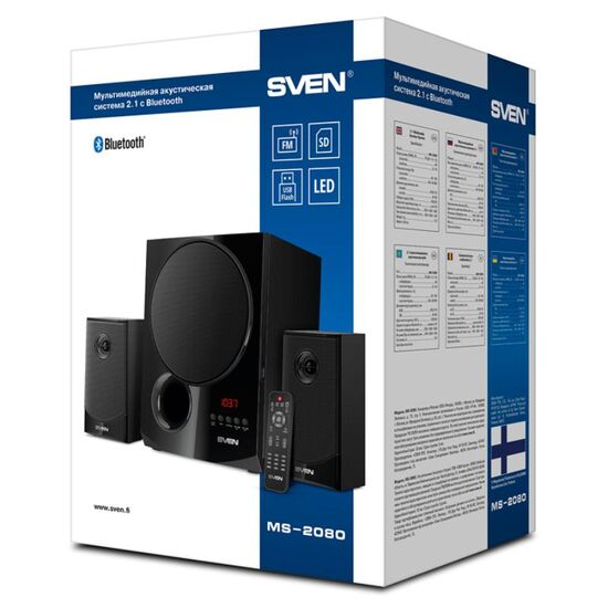 Boxe SVEN MS-2080, Negre, 8 image