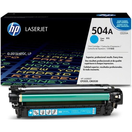 Тонер HP 504A, Cyan