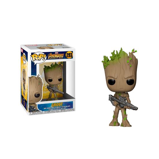 Figurină de colecție Funko Pop 26904, Avengers – Groot cu blaster, #293, 2 image