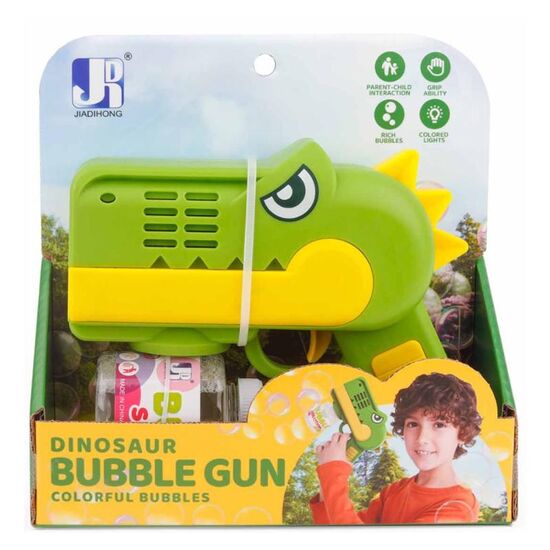 Pistol de baloane de sapun JIADIHONG „Dino verde”
