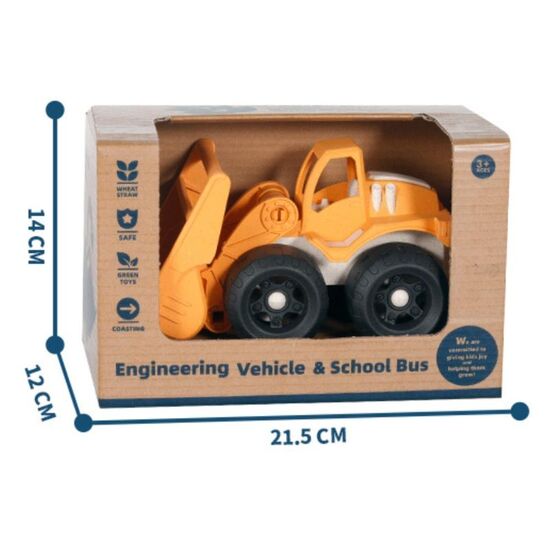 Buldozer JIADIHONG, Jucarie pentru plaja, Galben, 2 image