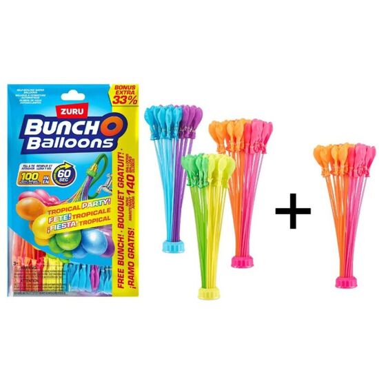 Set baloane cu apa BUNCH O BALLOONS Tropical, 140 buc, 3 image
