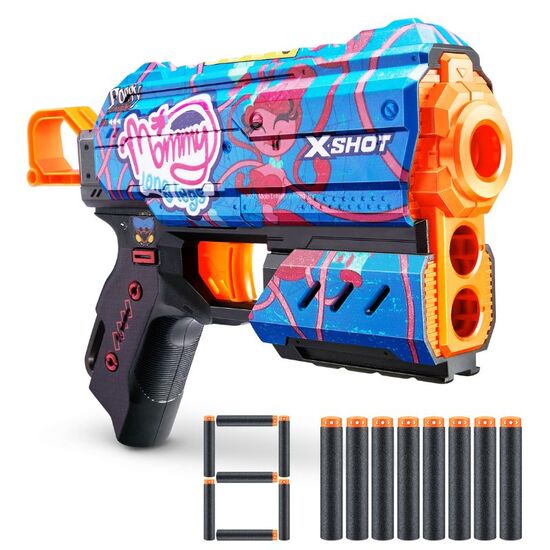 Игрушечный пистолет X-SHOT Skins Flux Poppy Playtime Gametime S1 с 8 дротиками, изображение 3