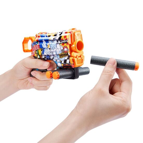 Jucarie pistol X-SHOT Skins Menace Sonic Super Speed S1 cu 8 cartuse, 4 image
