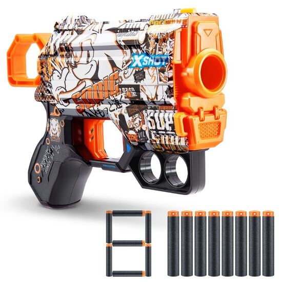 Jucarie pistol X-SHOT Skins Menace Sonic Retro S1 cu 8 cartuse, 3 image