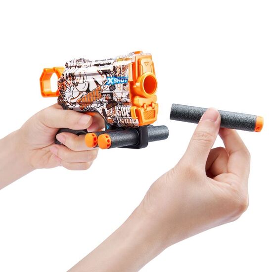 Jucarie pistol X-SHOT Skins Menace Sonic Retro S1 cu 8 cartuse, 4 image