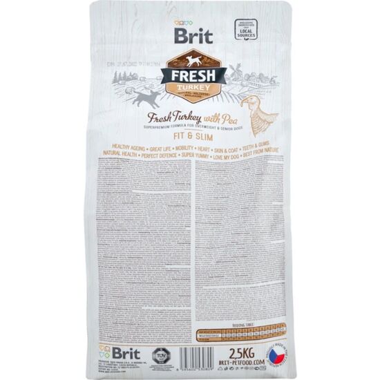 Сухой корм для собак BRIT Fresh Fit&Slim, с индейкой и горохом, 2.5 кг, изображение 2