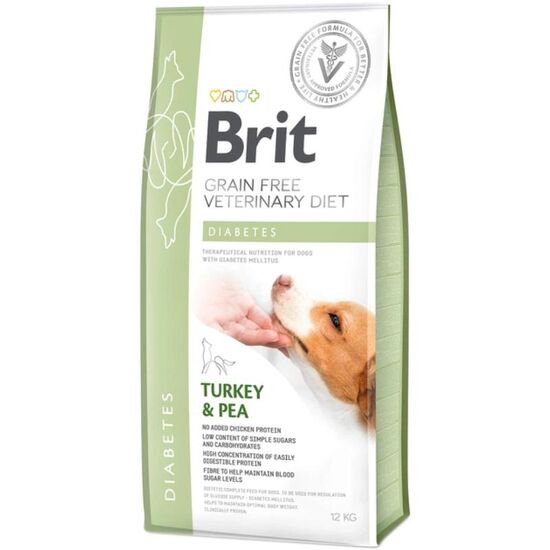 Сухой корм BRIT GF VD Diabetes, Для собак, С индейкой и горохом, 12 кг